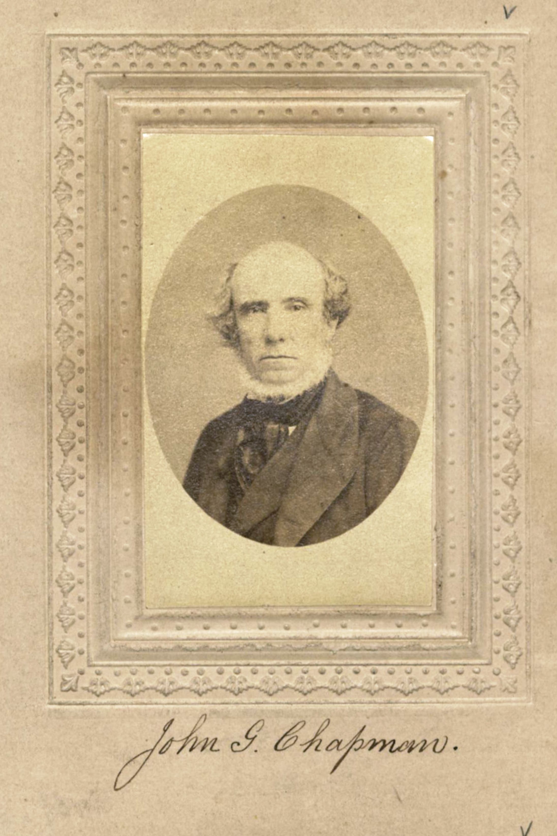 Member portrait of J. G. Chapman